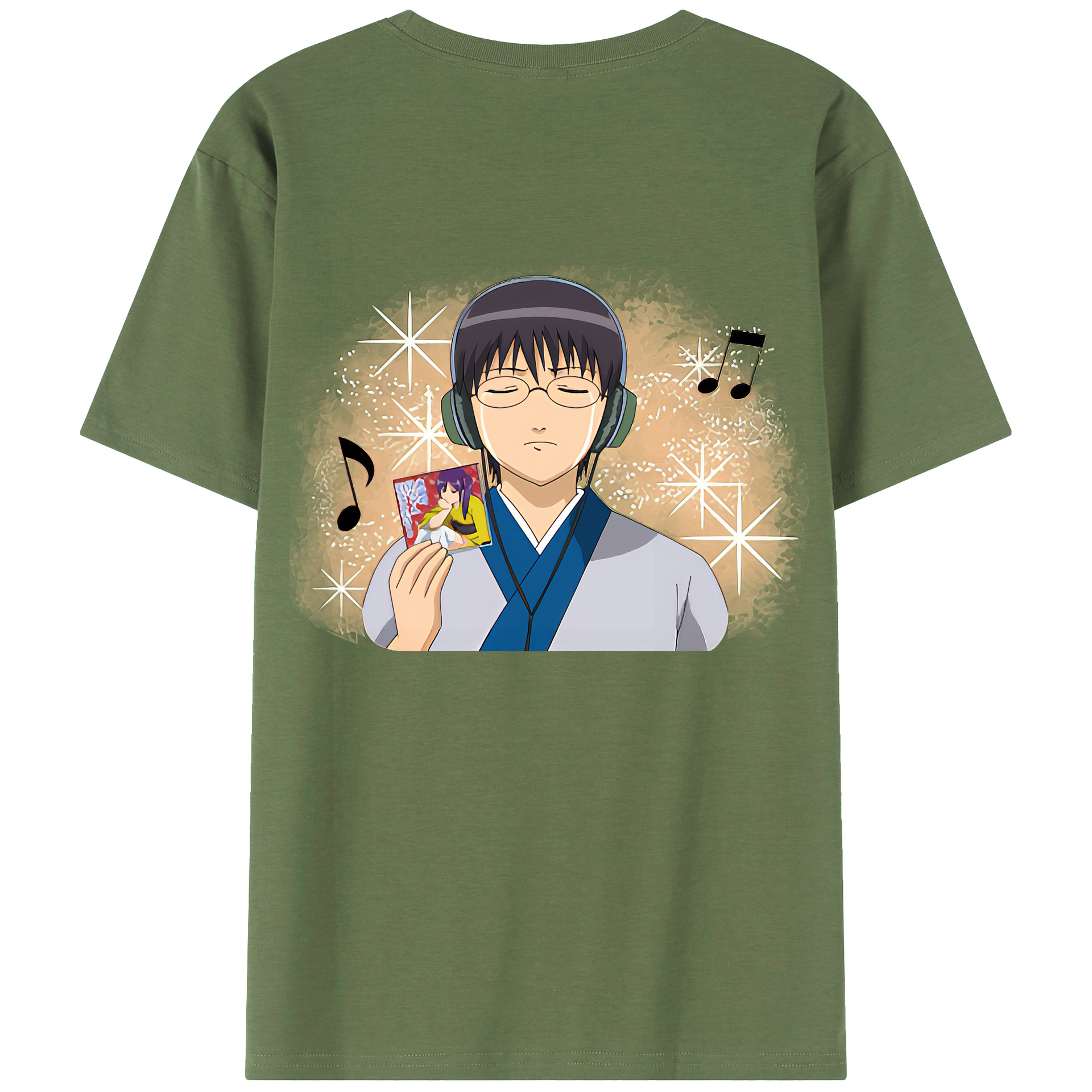 （画像用） ぎんたま 坂田銀時（さかたぎんとき） 神楽 志村新八（しむら しんぱち） GINTAMA Sakata Gintoki Kagura Shimura Shinpachi 綿100％ メンズ半袖Tシャツ（バックプリント） 通気性